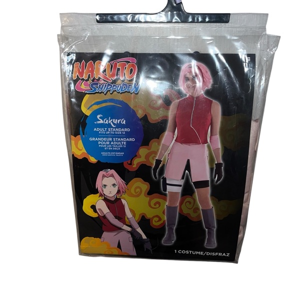 Naruto Sakura adult costume 
Adult standard size (fits up to size 12) - Picture 2 of 7